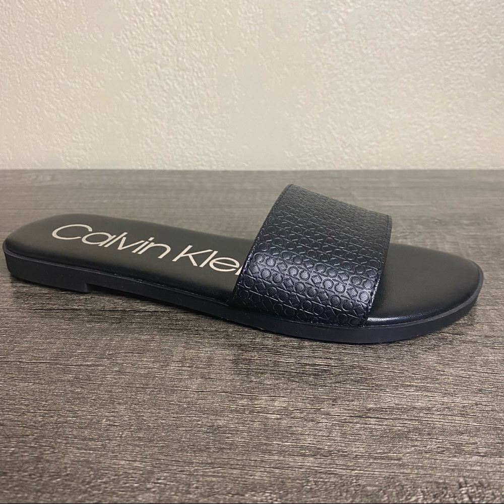 Calvin Klein Black Slip-On Sandal Size 6.5 - Picture 4 of 7